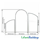 Simple Pure White Arch Backdrop Kit Birthday Banner
